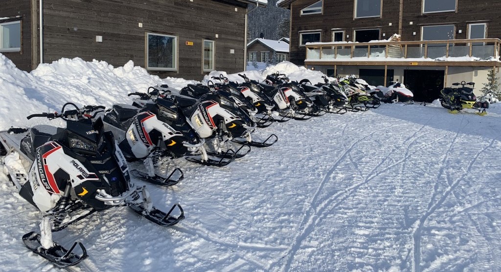 Our snow scooters are ready for you to discover the Idre mountains.